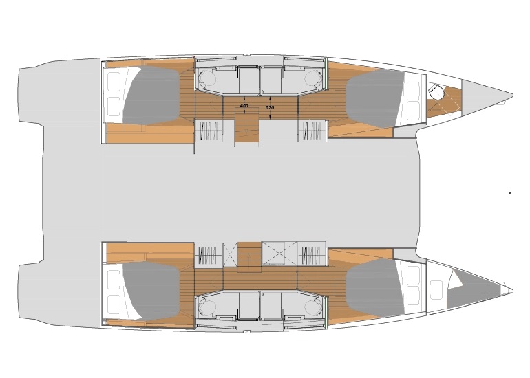 Fountaine Pajot Elba 45 - 5 cab. Bild 2