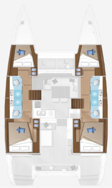 Lagoon 40 - 4 cab. Bild 2